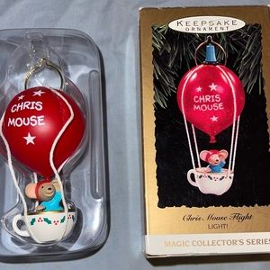 Hallmark 1993 Chris Mouse Ornament.